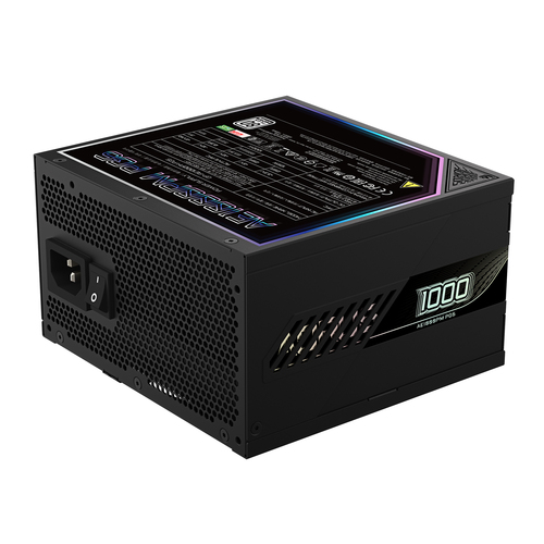 GIGABYTE AORUS ELITE, 1000W, 100 - 240 V, 50/60Hz, 15 - 6.5A,  80+ Platinum, PSU