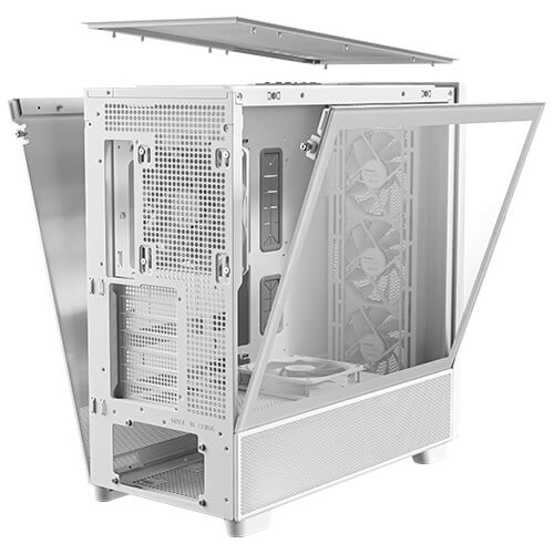 Antec FLUX, ATX, ITX, micro ATX, Plastic, Steel, Tempered glass, Midi Tower Case