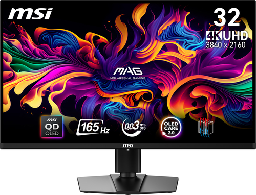 MSI MAG 321UP QD-OLED 31.5" 3840 x 2160pixels 4K Ultra HD QD-OLED Monitor Black