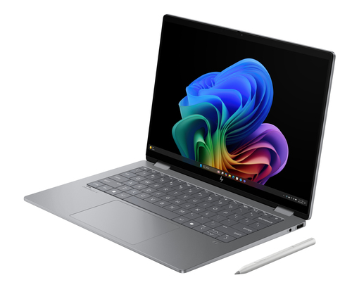 HP OmniBook X Flip 14 inch 2-in-1 laptop side view