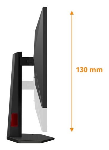 AOC 27 inch QHD monitor side view with slim bezel design