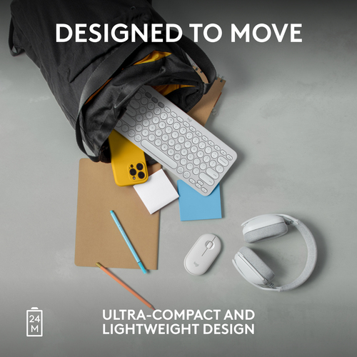 Logitech Ambidextrous, Optical, RF Wireless + Bluetooth, 4000 DPI Mouse