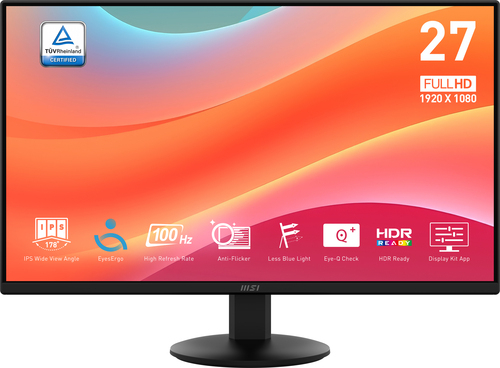 MSI Pro MP272L, 68.6 cm (27"), 1920 x 1080 pixels, Full HD, LED Monitor