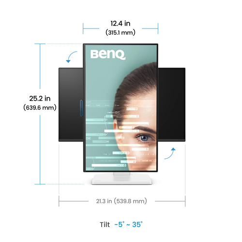 BenQ GW2490TC 24" 1920 x 1080 pixels Full HD LED Monitor Black, White