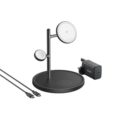 Anker MagGo B25M3211 black wireless charger image top view