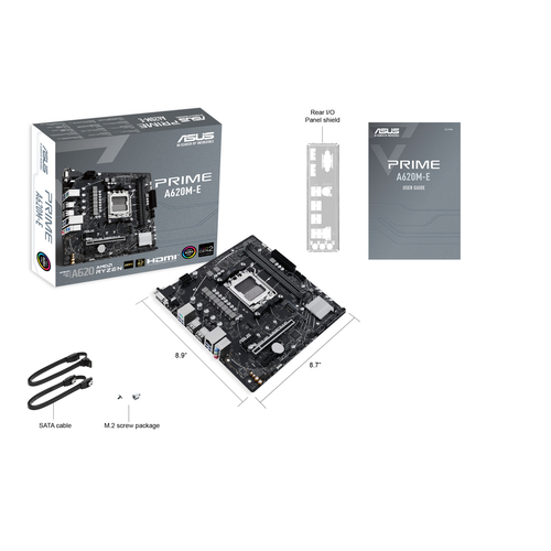 Asus PRIME A620M-E-CSM Micro ATX AM5 Motherboard