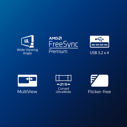 Philips E Line 346E2CUAE/00, (34"), 3440 x 1440 pixels, Wide QHD+, LCD Monitor