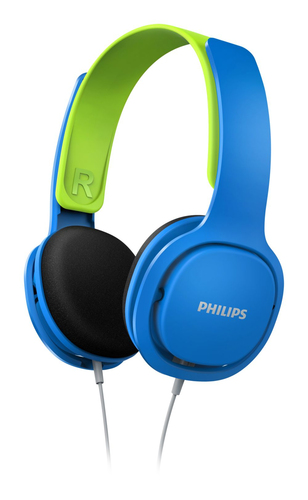 Philips Kids' (SHK2000BL/00), Wired, 12 - 22000 Hz, Headset/Headphones, Blue