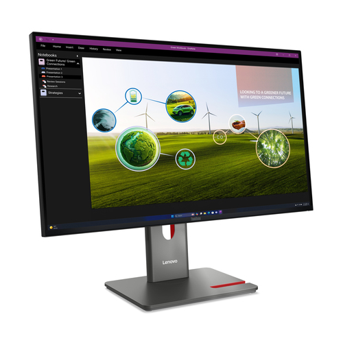 Lenovo ThinkVision P27Q-40, (27"), 2560 x 1440 pixels, Quad HD, LED Monitor