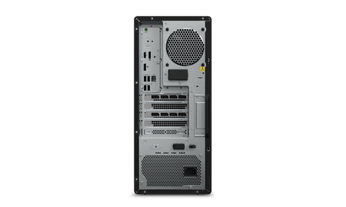 Rear ports of Lenovo ThinkStation P3 including HDMI and USB-C