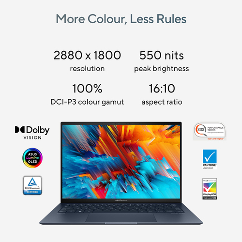 ASUS Zenbook S 13 OLED Intel Core Ultra 7, 13.3" 2880 x 1800 pixels 16 GB 1 TB, Windows 11 Home