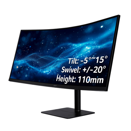 Acer Professional CURVED, 34", 3440 x 1440 pixels, Wide Quad HD Monitor