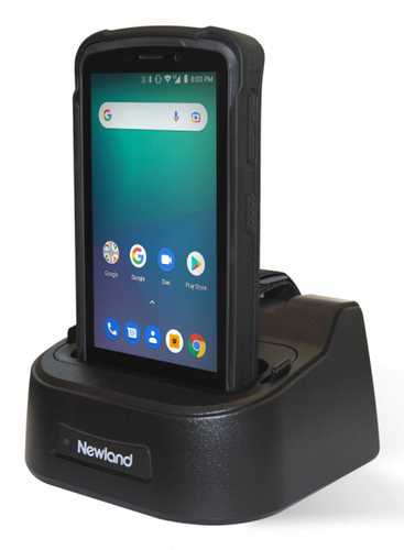 Front view of MT90 Orca III showing full touchscreen and barcode scanning interface