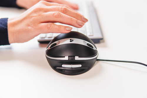 BakkerElkhuizen Oyster Mouse, Ambidextrous, Laser, USB/A 1200 DPI, Mouse