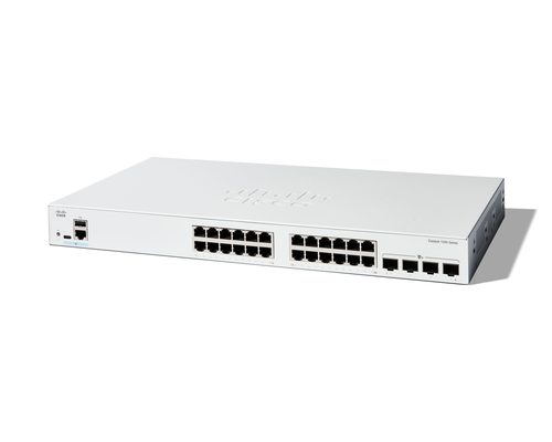 Cisco Catalyst 1200-24T-4X  24 Port GE, 4x10GE SFP+, L2/L3, Managed Smart Switch
