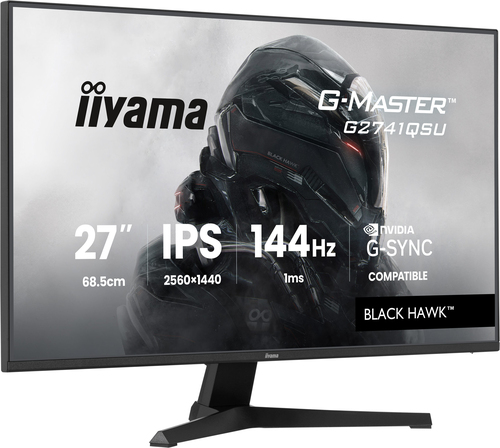 iiyama G-MASTER G2741QSU-B1 144Hz gaming monitor for fast action gameplay