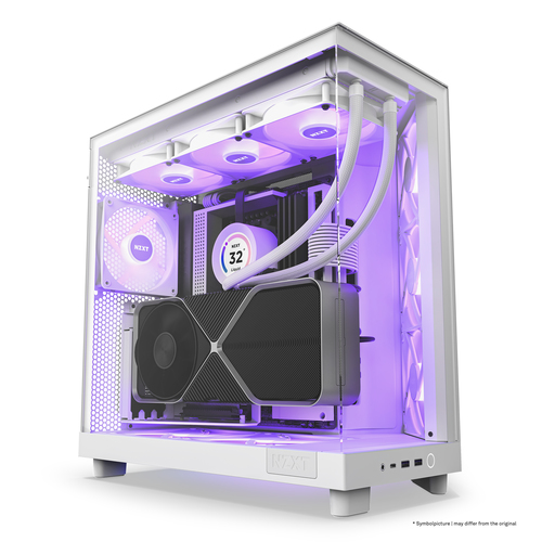 NZXT H6 Air Flow ATX, micro ATX, Mini-ITX, Steel, Tempered glass Midi Tower Case