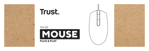 Trust TM-101, Ambidextrous, Optical, 1200 DPI, Mouse