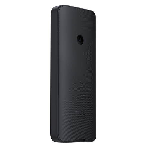 Rear view of TCL onetouch 4021 showing 0.08 MP camera and polycarbonate back cover