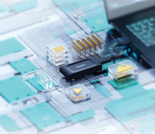 Kingston XS1000 1TB External SSD – USB 3.2 Gen 2, 1050MB/s, Portable, Black