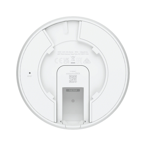 Ubiquiti UVC-G5-Dome IP camera showing wide-angle 2K coverage