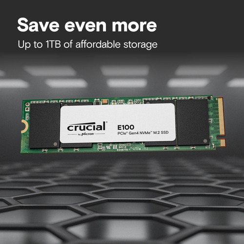 Crucial E100 CT2000E100SSD8, 2TB PCI Express 4.0 M.2 NVMe SSD