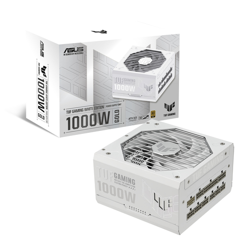 ASUS TUF Gaming Gold White Edition, 1000 W, 100 - 240 V, Power Supply
