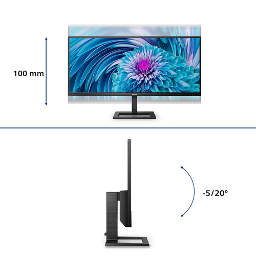 Philips E Line (346E2LAE/00), (34"), 3440 x 1440 pixels, Wide QHD, LCD Monitor