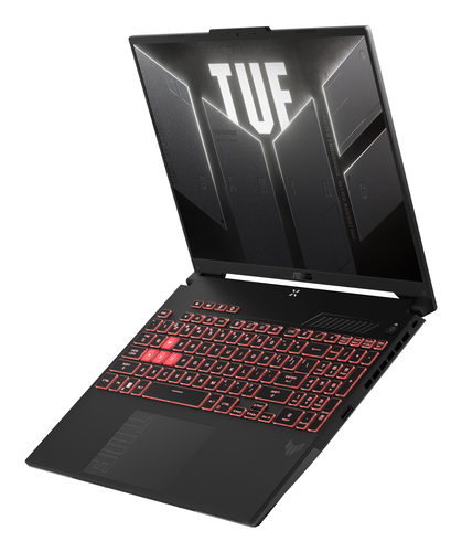ASUS TUF Gaming A16 display showing 144 Hz WUXGA IPS screen