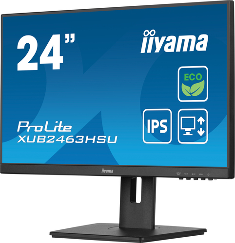 iiyama ProLite IPS, 60.5 cm (23.8"), 1920 x 1080 pixels, Full HD, LED Monitor