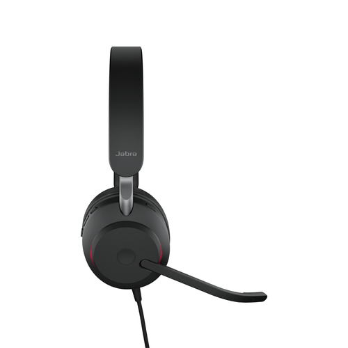 Jabra Evolve2 40 SE USB-A UC Stereo, Wired, 20 - 20000 Hz, Headset/Headphones, Black