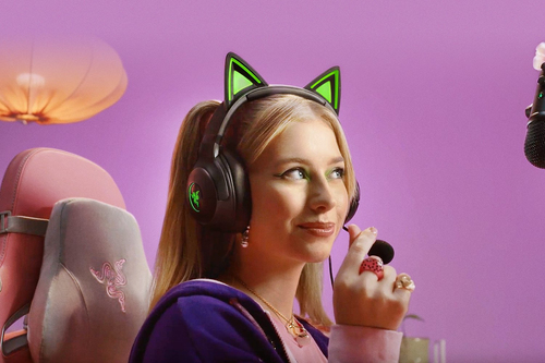 Razer Kraken Kitty V2, Wired, Gaming, 20 - 20000 Hz, Headset/Headphones, Black