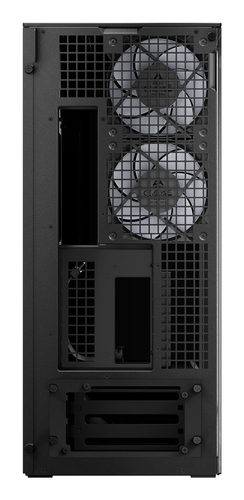 ARCTIC Xtender VG Black E ATX PC case top view highlighting radiator and fan support options