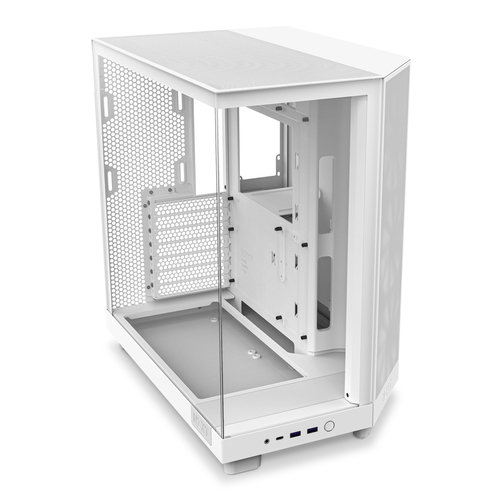 NZXT H6 Air Flow, ATX, micro ATX, MiniITX Steel, Tempered glass, Midi Tower Case