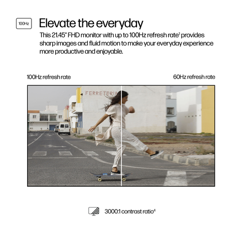 HP Series 3 Pro 21.45 inch FHD Monitor, 1920 x 1080 pixels, LCD