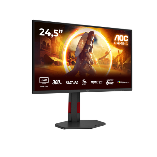 AOC G4 (Q25G4SR), 62.2 cm (24.5"), 2560 x 1440 pixels, Quad HD, LED, Monitor