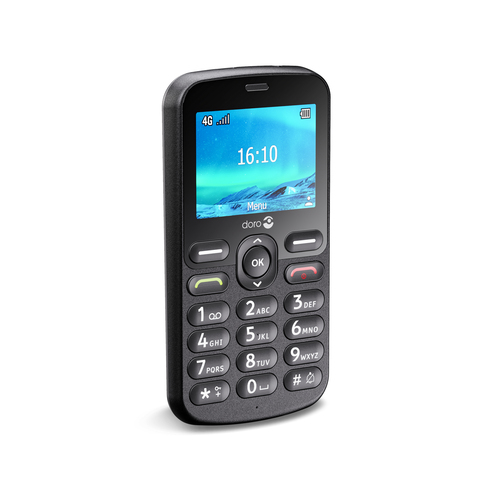 Doro 1880, Bar, Single SIM, 6.1 cm (2.4"), Bluetooth, 1000 mAh, Black