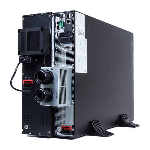 Black rackmount Origin Storage UPS 6kVA with ventilation slots