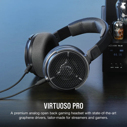Corsair VIRTUOSO PRO, Wired, 20 - 40000 Hz, Gaming, Headset/Headphones, Black