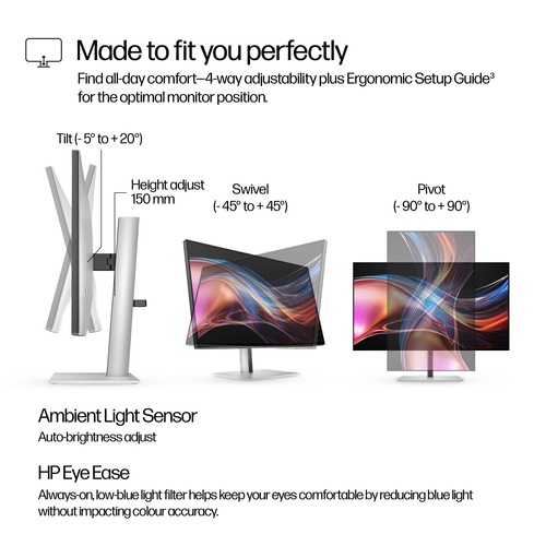 HP Series 7 Pro 27 inch QHD Thunderbolt 4 Monitor, LCD