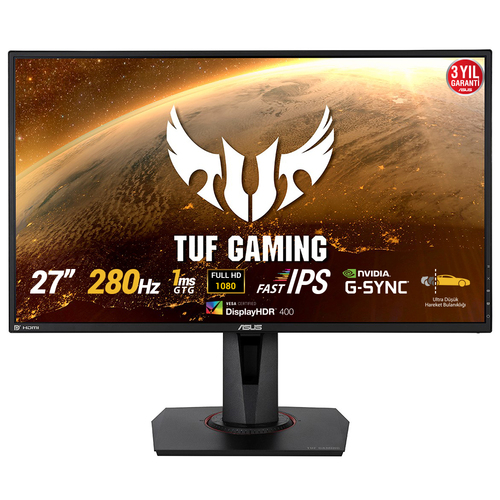 ASUS VG279QM monitor image showing 1920 x 1080 resolution for smooth gaming