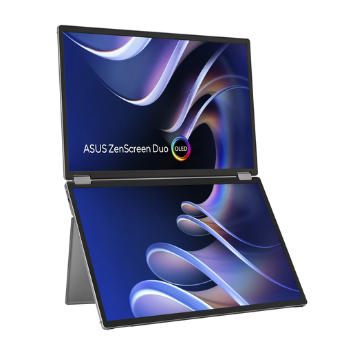 ASUS ZenScreen Duo OLED MQ149CD 14-inch WUXGA OLED portable monitor with 1920 x 1200 resolution in silver