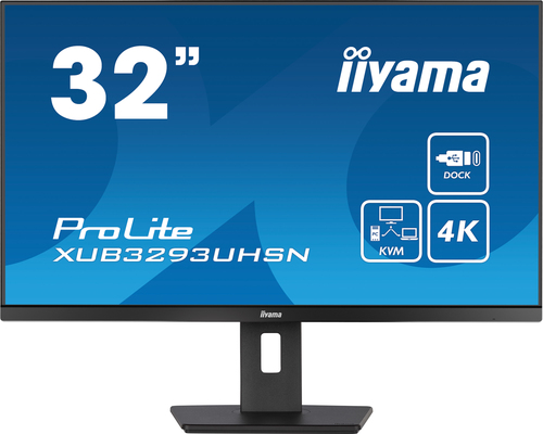 iiyama ProLite IPS,  80 cm (31.5"), 3840 x 2160 pixels, 4K Ultra HD, LCD Monitor