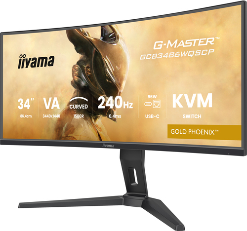 iiyama G-MASTER, 86.4 cm (34"), 3440 x 1440 pixels, UltraWide Quad HD Monitor