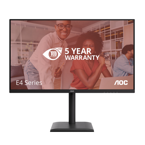 AOC Q32E4U monitor height adjustable stand close-up