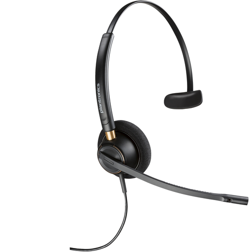 POLY EncorePro 510 (89433-02) Monaural +QD, Wired, Headset/Headphones, Black