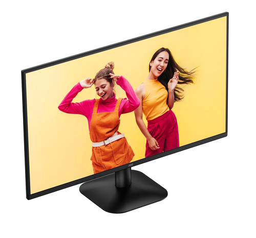 AOC 27 inch QHD monitor showing wide screen viewing area