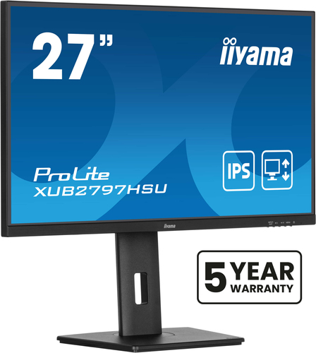 iiyama ProLite IPS technology,  (27"), 1920 x 1080 pixels, Full HD, LED Monitor