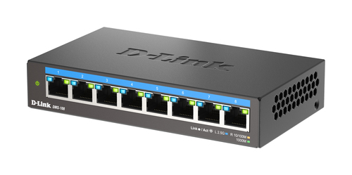 D-Link (DMS-108/B) 8-Port 2.5G Multi-Gigabit, Unmanaged Switch