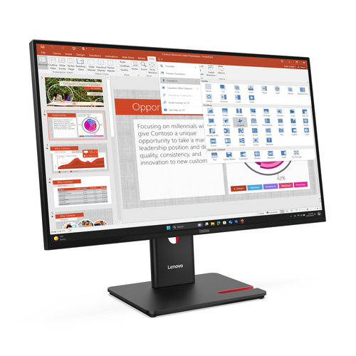 Lenovo ThinkVision T27-40, (27"), 1920 x 1080 pixels, Full HD, LED Monitor